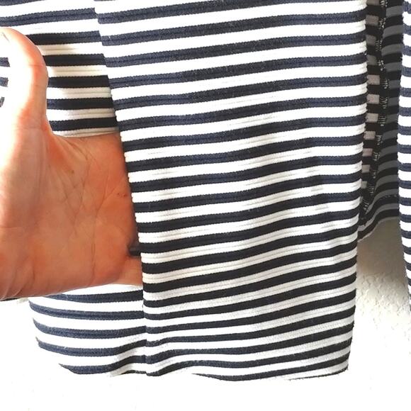 ESPRIT Striped Pocketed Knit Jersey Pocketed Open Blazer Light Jacket M - Picture 5 of 14